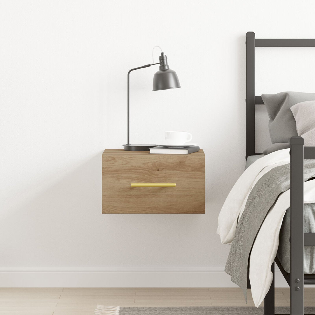 35cm W Manufactured Wood Bedside Table