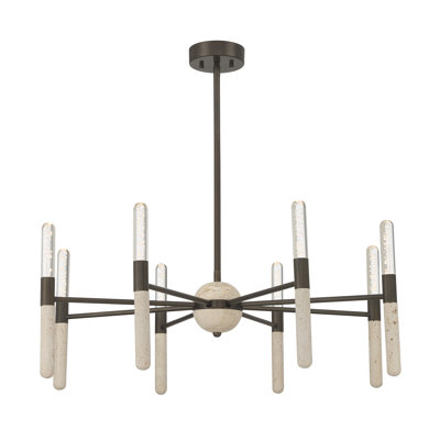 8-Light Chandelier in Mediterranean Bronze