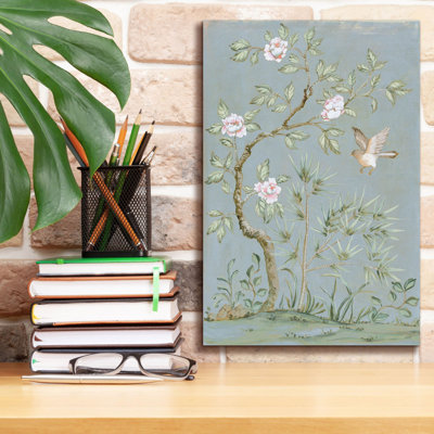«Spring Mural 2 Blue» par Julia Purinton, art mural sur toile