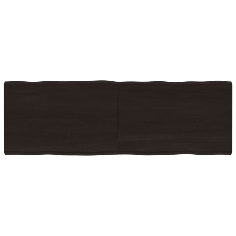Solid Wood Table Top, Dark Grey, 60cm H x 180cm W x 6cm D