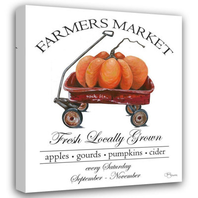 Ophelia & Co. Holllihocks Art Gallery, art sur toile tendue: Farmers Market Sign