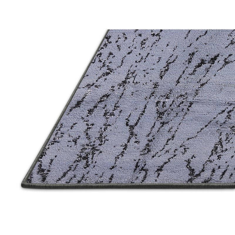 Tapis oriental noir et gris, Rectangle 7 pi x 9 pi