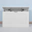 Armoire de rangement blanche avec 2 charnières de sécurité