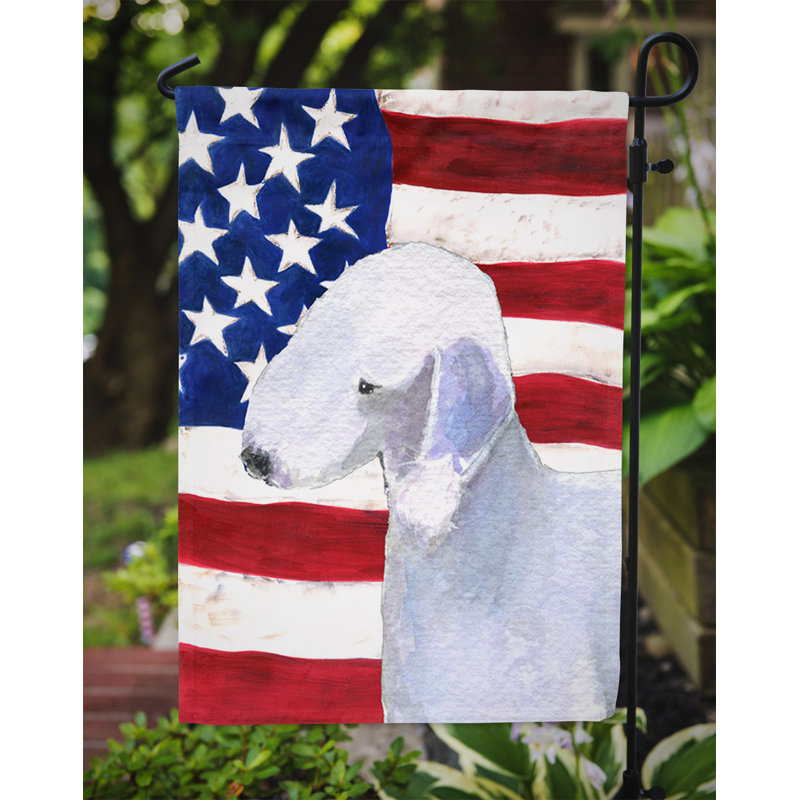 2 côtés en polyester de 2 côtés american drapeau de jardin, Bedlington