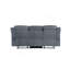 Zubaida Sofa (Glider & Motion), 2-Tone Grey Velvet