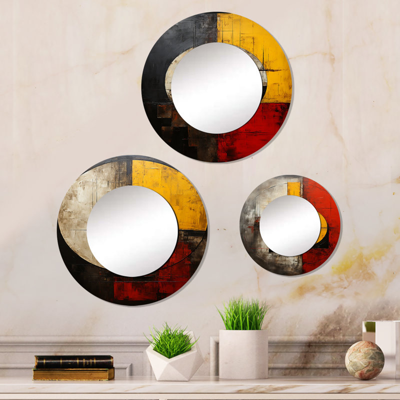 Sarana Metal Round Mirror