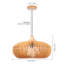 1 - Light Natural Drum Pendant
