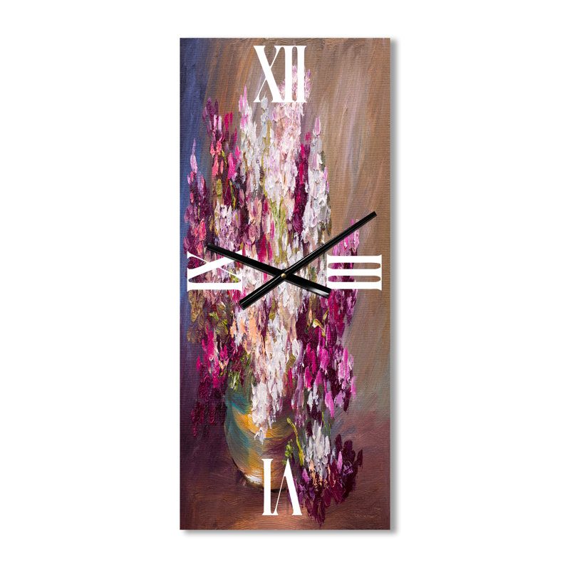 Horloge murale Bouquet de lilas, Grand