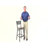 Miranda Grid Back Metal Restaurant Barstool-960831897-960831895