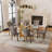 Khaleil 4 - Person Pedestal Dining Set-1267738460-1267738451