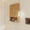 Armoire de rangement murale simple 24 po avec 2 portes fermées Solf et 1 tablette