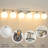 6-Light Nickel Bathroom Vanity Light – Opal Globe Shades, Damp Rated, Cri 90+, E26 Base, Dual-Mount Dimmable For Bathroom & Makeup Vanity-806460061