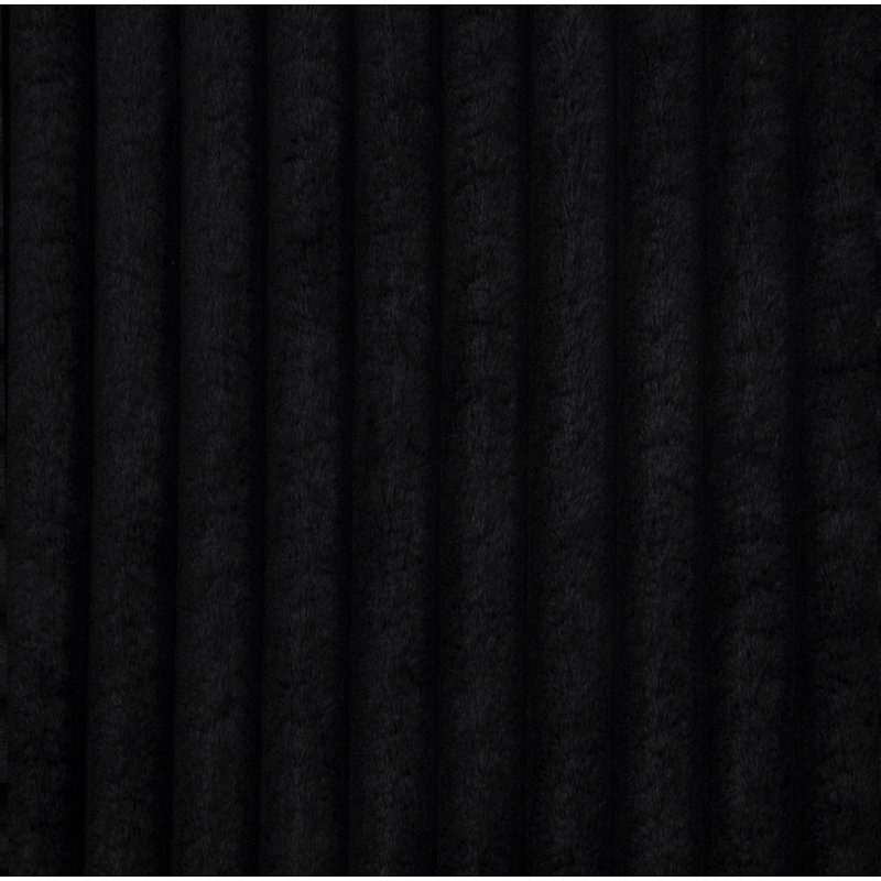 Canapé modulaire rembourré Wallburg, Black Corduroy (Wide-wale), H 34 po x l 105 po x P 70,5 po