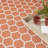Casie Geometric Reversible Indoor / Outdoor Area Rug in Orange-117473010