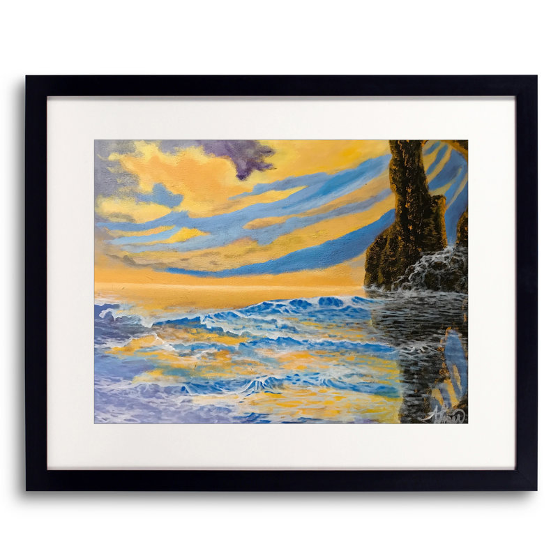 Raging Waves 002 Print by Alicia Lopez