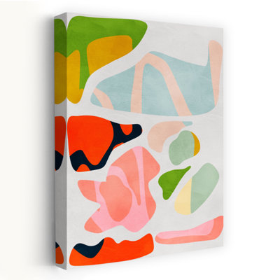 Art contemporain abstrait géométrique coloré, art contemporain