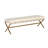 Daughtrey Upholstered Bench - Cream-395762246