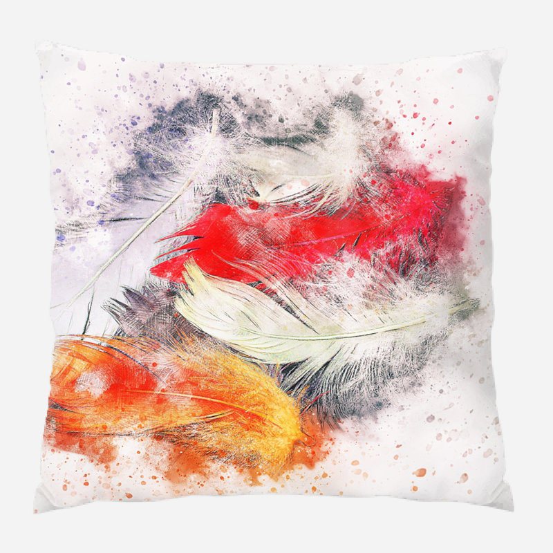 Outdoor Reversible Throw Pillow, Microsuede, Indoor