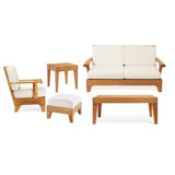 Caranas Outdoor 5 - Piece Teak Conversation Set