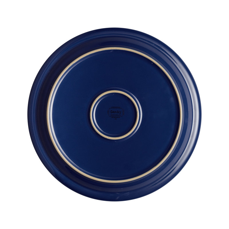 Denby Elements Dinner Plates, Dark Blue