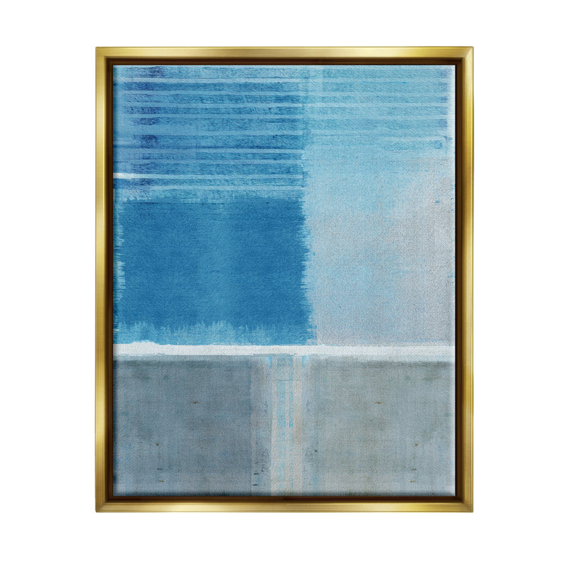 «Stupell Industries», art abstrait giclée bleue et grise par Flora Kouta, H 31 po x l 25 po x P 1,7 po