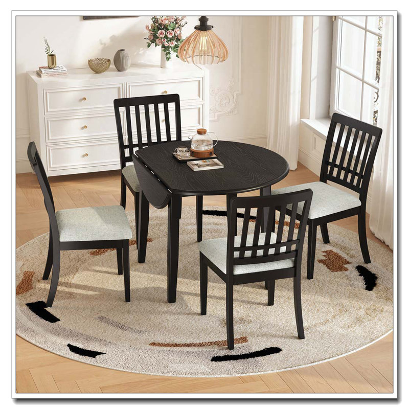 Ensemble de table ronde, 5, Noir