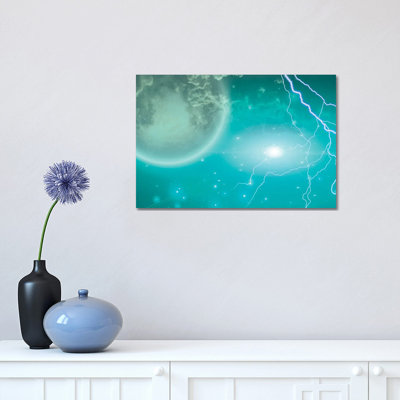 Supernova Star in Deep Space Scene 1 Piece Wrapped Canvas Wall Art