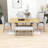 Emere 6-Piece Dining Set,Extendable Table, Upholstered Chairs and Bench-735183214-735183121-735183120