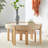 Modern simple log cream style coffee table