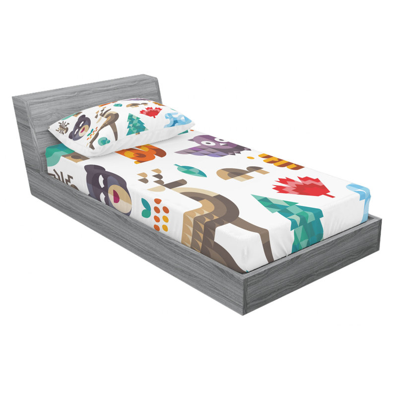 Microfiber Sheet Set, Twin Sheet Set with Fitted Sheet