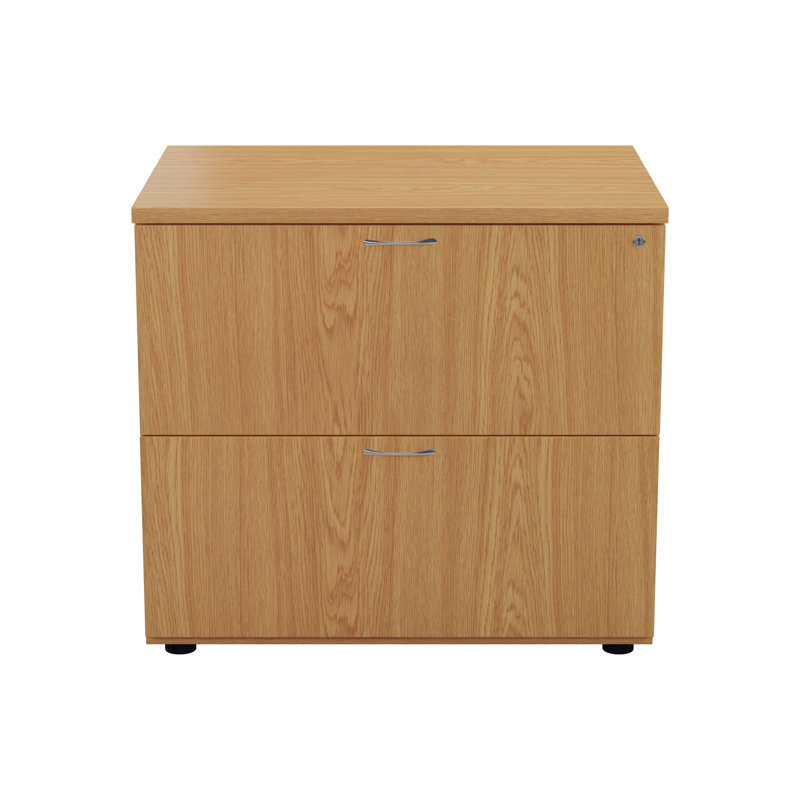 KIS 80cm Wide 2 -Drawer File Cabinet, Oak