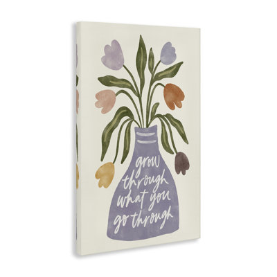 What You Go Through Flowers Canvas Wall Art by Amanda Houston