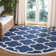 Ammundsen Geometric Navy Area Rug