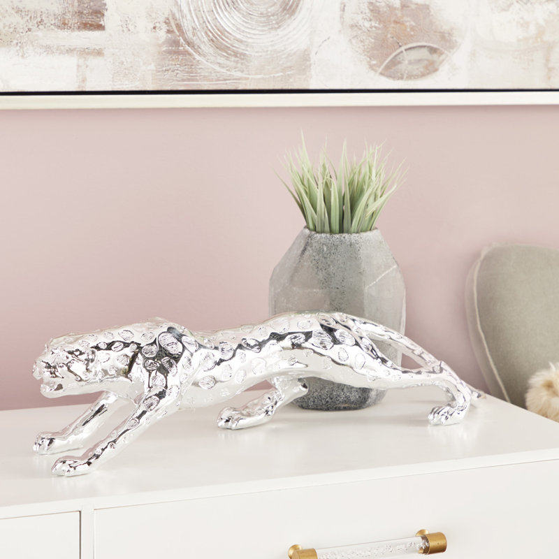 Polystone Leopard Figurine