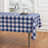 Buffalo Check - 100% Pure Linen Tablecloth-122721037-122721038