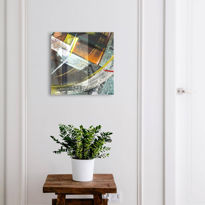 Key cabinet, Opens to the left, 30x30x5, Black, An energetic mix of colors and shapes, 