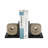 6" Donn Brown Quartz Resin Bookends, 2-Pieces