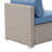 Luis Metal Outdoor Armless Lounge Chair