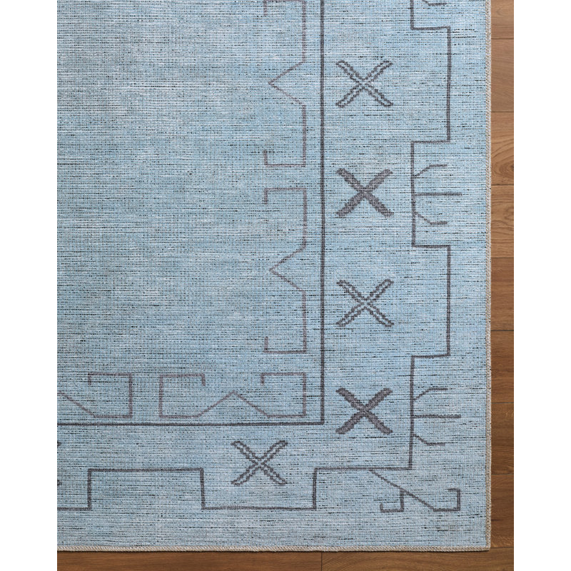 Becki Owens X Livabliss Casita Machine Woven Rug, Runner 2'7" x 7'10", Blue