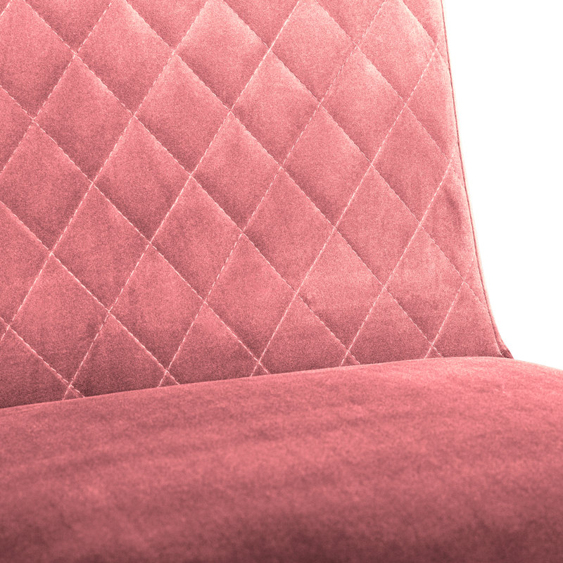 Almendarez Velvet Side Chair, Pink