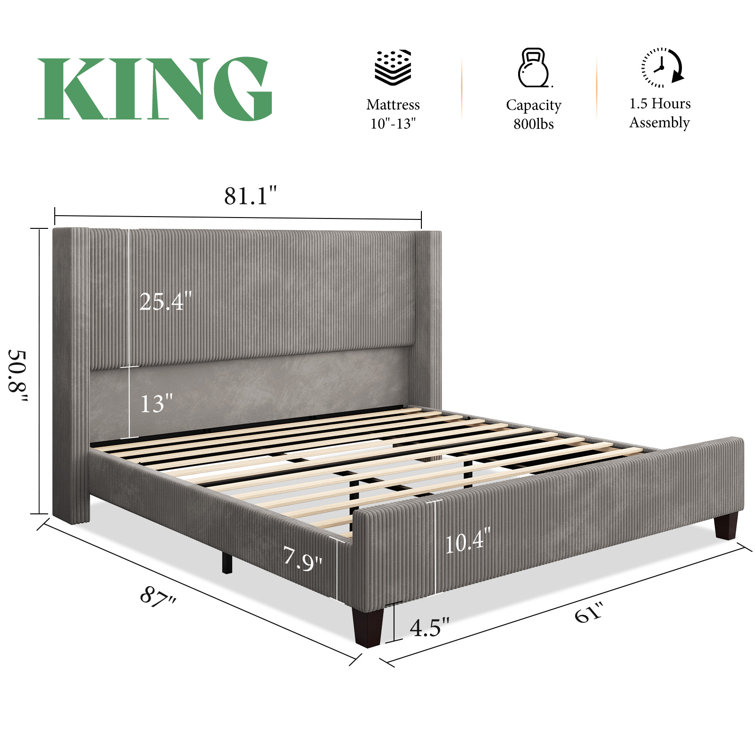 Wauseon Upholstered Bed