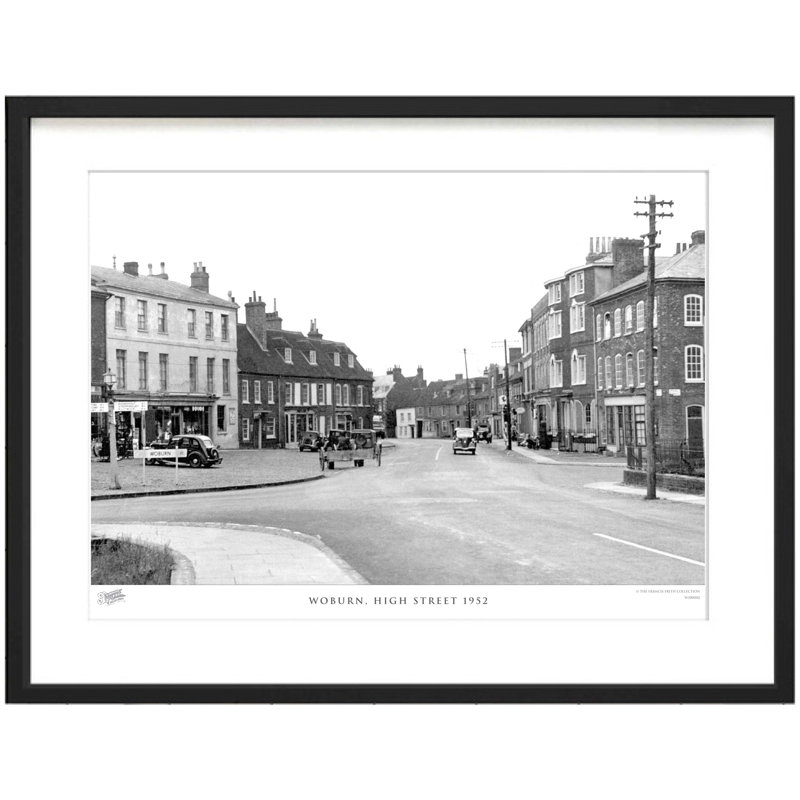 Woburn, High Street 1952 - Single Picture Frame Print, 28cm H X 36cm W x 2cm D