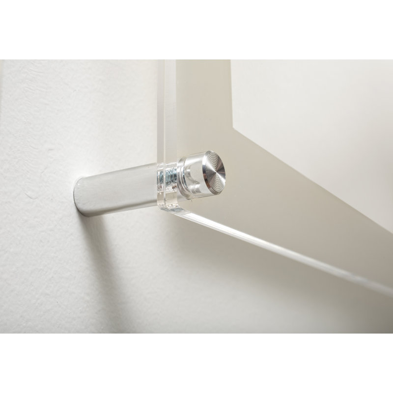 Silver Acrylic Floating Wall Mount Picture Frame