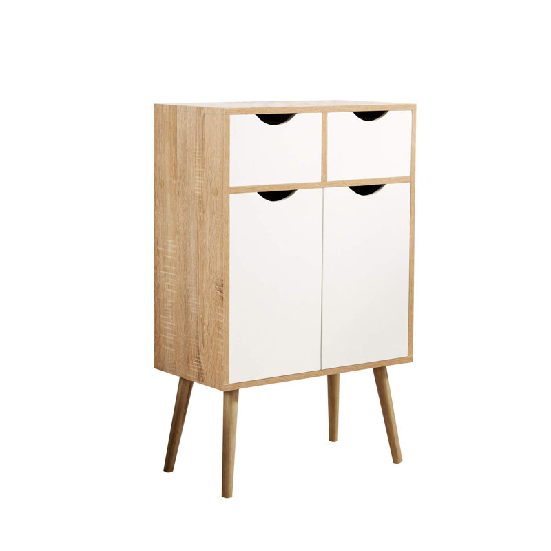 Kennedy 56Cm Wide 2 Drawer Sideboard, Oak