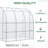 7' X 4' Walk-in Greenhouse, White - Enhance Your Garden With A Spacious Planting Area For Growing Various Plants Outdoor Greenhouse In Pe Cover From Harsh Elements And Grow Different Types Of Flowers