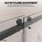 CatalystFP 62"-67"W x 76"H Double Sliding Frameless Shower Door in Matte Black with 3/8" Clear Glass-132934451-112003524