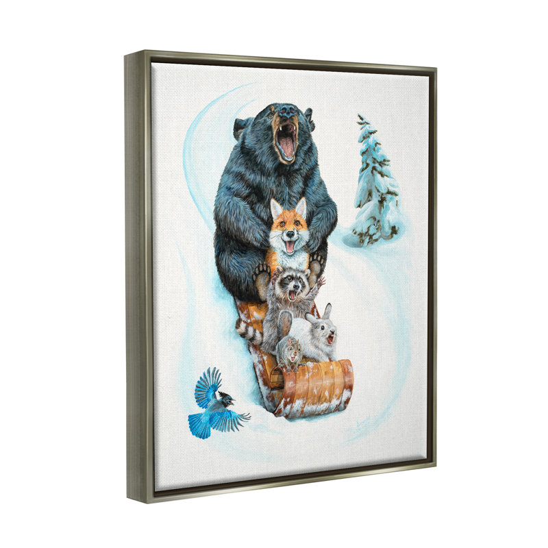 Conception d'art sur toile Stupell Industries, H 21 po x l 17 po x P 1,7 po, Cadre flottant noir de jais