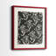 Motif floral rétro I - impression encadrée de qualité supérieure - prête à être accrochée - aucun clou requis - aucun clou requis-352326954-352326957