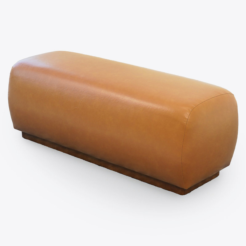 Banc en cuir PU moderne de style japonais de 47 po Mundubbera