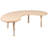 Half-Moon Plastic Adjustable Height Kids Activity Table-49248628